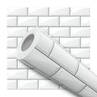 Papel Parede Adesivo Tijolinho Efeito Visual 3D Branco Sala Quarto 12m Papel Parede Adesivo Tijolinho Efeito Visual 3D Branco Sala Quarto 12m