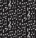 Papel Parede Autocolante Casual Notas Musicais Dó Ré Mi Preto E Branco Vinil - DPCA241