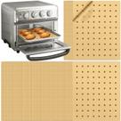 Papel Pergamino Descartable para Freidora de Aire: 150 piezas de Forros para Freidora de 9x11 pulgadas con Perforaciones Rectangulares, Accesorios para Canasta de Freidora de Aire XL y Horno Tostador