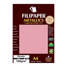 Papel Pérola A4 Filipaper Metallics 180g 15 Folhas Rosa Papel Pérola A4 Filipaper Metallics 180g 15 Folhas Rosa