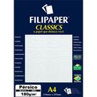 Papel Pérsico A4 180g Branco com 50 Folhas - Filiperson