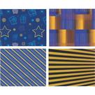 Papel Presente 50X60CM Couchê Linha Diamante Masculino 4MOD PCT com 40