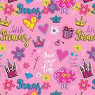 Papel Presente Bobina Couchê 60CM. Little Princess 100 Metros