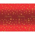 Papel Presente Bobina Couche 60CM MOD.217 Estrelas Vermelho BO-100MTS Papel Presente Bobina Couche 60CM MOD.217 Estrelas Vermelho BO-100MTS