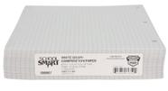 Papel quadriculado School Smart-86667 de dupla face 21,6 x 27,9 cm 500 folhas