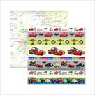 Papel Scrap Festa Disney Carros 2 Faixas Sdfd93 - Toke E Crie