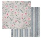 Papel Scrapbook 30,5x30,5 Opadecor 2648 Flor Lirios 1 Opa