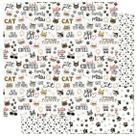 Papel Scrapbook Dupla Face Cute Cat Sd-1175 30,5x30,5cm Litoarte
