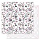 Papel Scrapbook Dupla Face Feminino Sd-0852 Kit 5 Unidades 30,5x30,5cm Litoarte