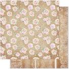 Papel Scrapbook Sd-1123 Dupla Face Rosas E Rendas 30,5x30,5cm Litoarte