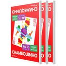 Papel Sulfite 75g Chamequinho A4 Cores Kit com 300 Folhas