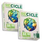 Papel Sulfite A4 75g Reciclado Jandaia pacote com 1000 folhas