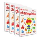 Papel sulfite Branco A4 75g 210mm x 297mm Chamequinho pacotes com 100 folhas