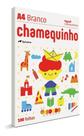 Papel Sulfite Chamequinho A4 Branco 100 Folhas 75g Papel Sulfite Chamequinho A4 Branco 100 Folhas 75g