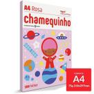 Papel Sulfite Chamequinho ROSA 75g/m A4 21x29,7cm 100 FL