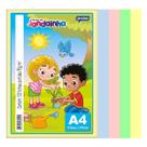 Papel Sulfite Escolar Colorido Sortido A4 75g 4 Cores 100fls Amarelo Azul Rosa Verde p/ Trabalhos Impressão Desenhos Papel Sulfite Escolar Colorido Sortido A4 75g 4 Cores 100fls Amarelo Azul Rosa Verde p/ Trabalhos Impressão Desenhos