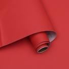 Papel Tapiz Ismoon Vinilo Rojo Mate Impermeable 40x1000 cm
