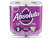 Papel toalha absoluto multiuso 120 toalhas 20x20