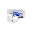Papel Toalha Bobina Folha Simples Branco 6x200m Baby