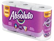 Papel Toalha Folha Dupla Bracell Absoluto 3 Rolos 360 Folhas