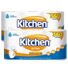 Papel Toalha Kitchen Jumbo 6 Rolos Folhas Duplas 720 Unids