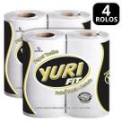 Papel Toalha Yuri Fit Folha Dupla-Aerado 4 rolos com 50 Folhas cada