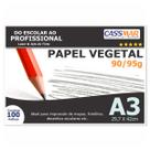 Papel Vegetal A3 297x420mm 90/95 g/m² Translúcido 100 Fls