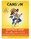 Papel vegetal escolar 50fls a4 60g semitransparente em bloco tamanho a4 canson