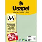 Papel verge a4 180g c/ 50 folhas cor verde - usapel