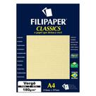 Papel Vergê A4 Filipaper Classics 180G 50 Folhas Palha