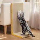Papelão Cat Scratcher Conlun em forma de L 58x30x25cm Madeira clara