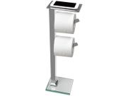Papeleira de Chão 2 Hastes com Suporte para Celular Premium Pr4078 Ducon Metais