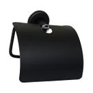 Papeleira Porta Papel Higiênico Standard Preto Fosco