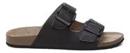 Papete An Sandalia Chinelo Preto Em Couro Do 34 Ao 44