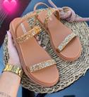 Papete Feminina Brilho Flat Confortável Macia Leve Moda Papete Feminina Brilho Flat Confortável Macia Leve Moda