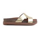 Papete Feminina Moleca Plataforma Dourada - 5500