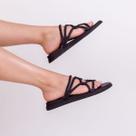 papete feminina sandália flat com brilho casual leve e confortavel papete feminina sandália flat com brilho casual leve e confortavel