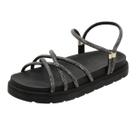 Papete Feminina Shine Fit Sandália Rasteirinha Casual Chinelo Nuvem
