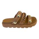 Papete Feminino Vizzano Pelica Corrente Spike Metalizada 6510.102 Caramelo Papete Feminino Vizzano Pelica Corrente Spike Metalizada 6510.102 Caramelo