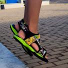 Papete Masculina Infantil Sandália Menino Chinelo Percatinha Escolar Confortável Colorida Presente Aniversário Criança Shoes Kids Black