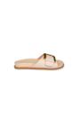 Papete Off White Detalhe De Fivela Dourada Outshoes - Outlet Calce Leve Papete Off White Detalhe De Fivela Dourada Outshoes - Outlet Calce Leve