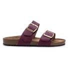 Papete Sandália Couro Fivelas Ajuste Feminino Kifer Shoes