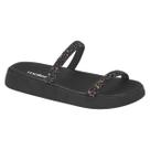 Papete Sandalia Feminina Branca Preta Colorida Gliter Conforto Moleca Original
