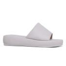 Papete Tamanco Plataforma Baixa Feminina Flatform Casual Confortável Elegante Branco