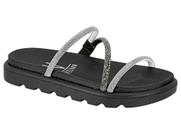 Papete Vizzano Flatform Tratorada Tiras Strass 6459 118 3/40