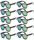 Paquete de 10 Lentes de Sol Negros FSMiling para Adultos Mujeres Fiesta Estilo 80s