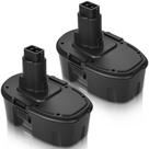 Paquete de 2 baterías Dosctt 18V Ni-MH para Dewalt DC9098