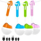 Paquete de 4 luces recargables LETMY para camping, impermeables, 150 lúmenes Paquete de 4 luces recargables LETMY para camping, impermeables, 150 lúmenes