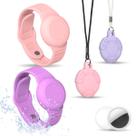 Paquete de 4 Pulsera y Collar Impermeables para AirTag para Niños TOLUOHU
