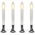 Paquete de 4 Velas Eléctricas de Navidad para Ventana Doratale 120V con Sensor Paquete de 4 Velas Eléctricas de Navidad para Ventana Doratale 120V con Sensor